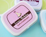 Personalized Birthday Mint Tins  baby favors