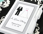 "A Love Story" Personalized Theme Notebook Favors baby favors