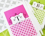 Mod Monogram Personalized Notebook Favors  baby favors