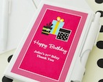 Personalized Birthday Notebook Favors  baby favors