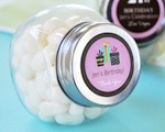 Personalized Birthday Candy Jars  baby favors
